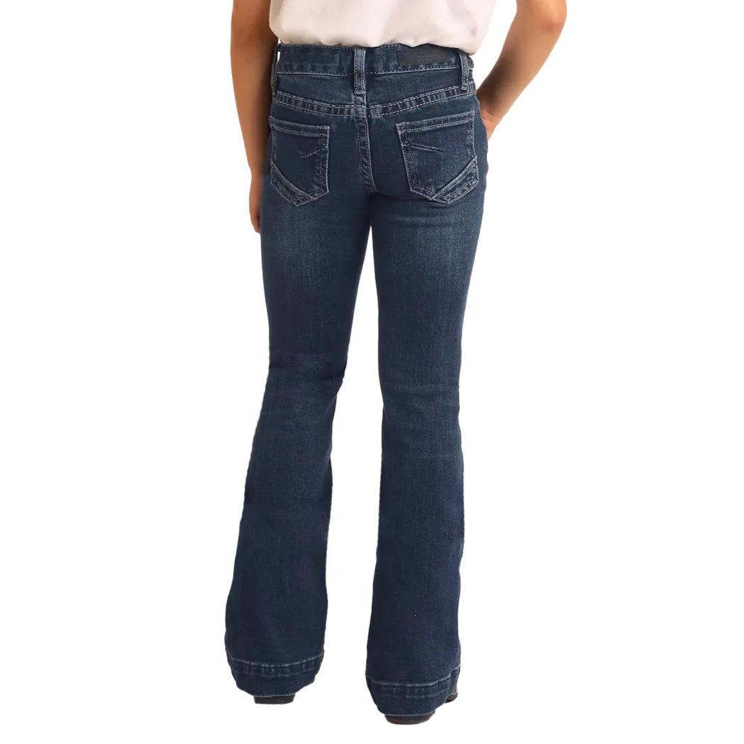 Girl's Rock & Roll Trouser in Dark Vintage G5F1702