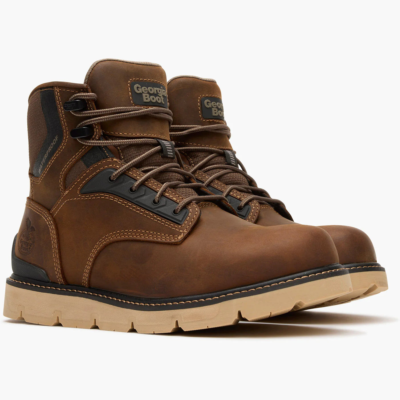 Men's Georgia Boot Carbon Flex Wedge 6" Carbon Toe Work Boot GB00713