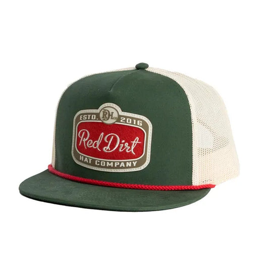 Men's Red Dirt Hat Co Gitty Up Green-Khaki Cap 