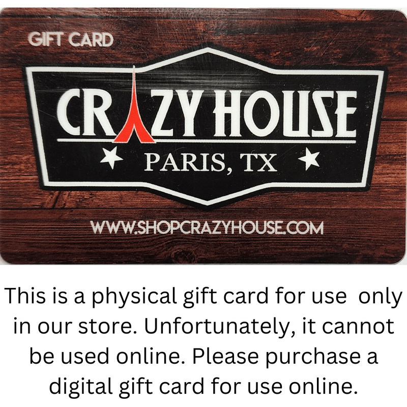 In Store Gift Card - Crazy House Western Wear