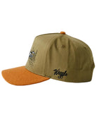 Waggle Men's Green/Orange Goose Chase Wool Brim Hat 