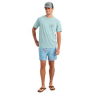 Men's Huk Heron Blue Sun Draft T-shirt H1000584-395