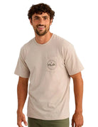 Huk Men's River Rock Heather Marlin Circle Pocket Tee H1000594-194