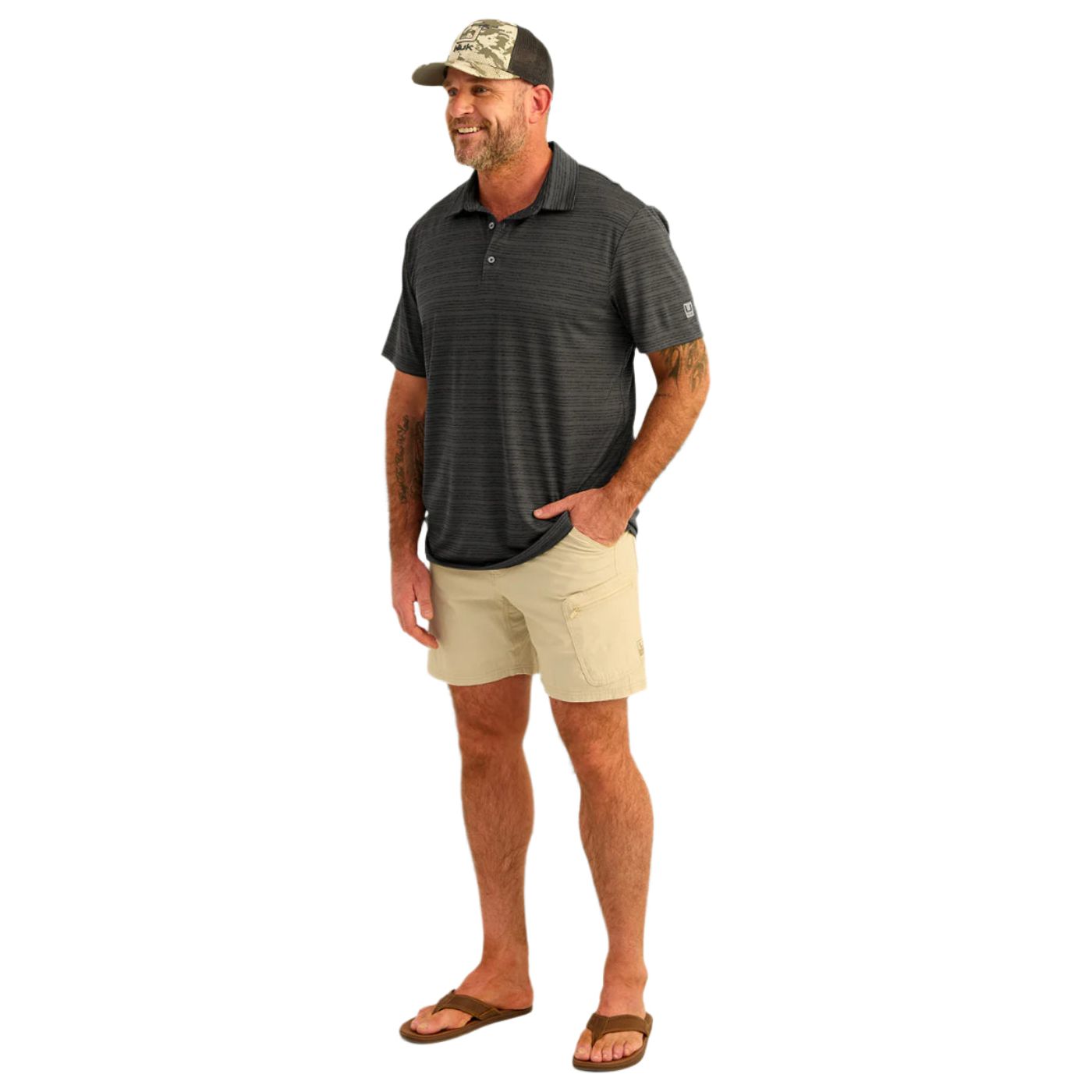 Men's Huk Pursuit Performance Polo H1200633-001 - Crazy House Western Wear
