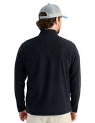Huk Men's Black Heather Leeward Lightweight Fleece 1/4 Zip H1300119-003