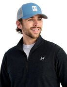 Huk Men's Black Heather Leeward Lightweight Fleece 1/4 Zip H1300119-003