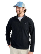 Huk Men's Black Heather Leeward Lightweight Fleece 1/4 Zip H1300119-003