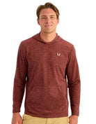 Huk Men's Port Heather Leeward Lightweight Fleece Hoodie H1300120-570