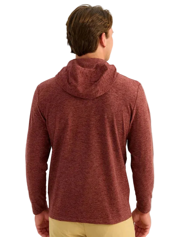 Huk Men's Port Heather Leeward Lightweight Fleece Hoodie H1300120-570