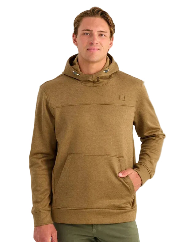 Huk Men's Saltmarsh Heather Coldfront + Fleece Hoodie H1300153-253