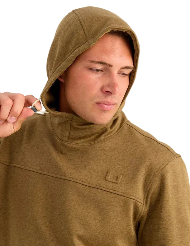 Huk Men's Saltmarsh Heather Coldfront + Fleece Hoodie H1300153-253