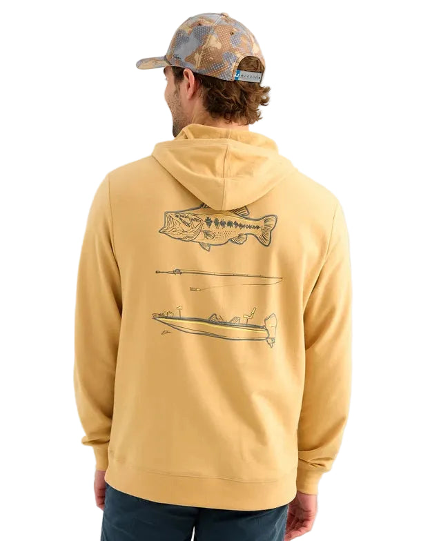 Huk Men's Starfish Edisto KC Tools Terry Hoodie H1300168-190