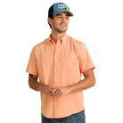 Men's Huk Coral Reef Kona Button-down Short Sleeve Shirt H1500154-818