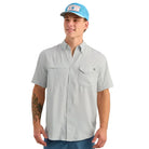 Men's Huk Seagull Tide Point Short Sleeve Button Down H1500171-059