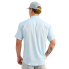 Men's Huk Coastal Drift Tide Point Short Sleeve Button-Down H1500171-425