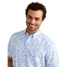 Men's Huk Regatta Fish Chaos KC Kona Button-Down Shirt H1500192-431
