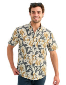 Huk Men's Dark Shadow Petal Kona Button-Down H1500212-060