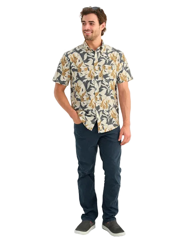 Huk Men's Dark Shadow Petal Kona Button-Down H1500212-060