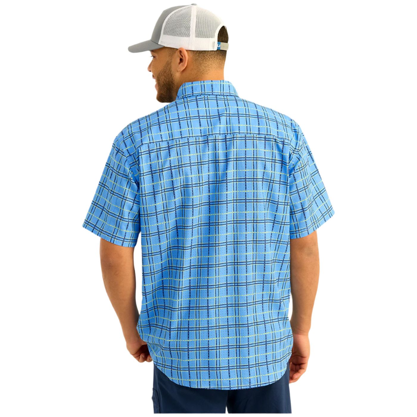 Men's Huk Tide Point Short Sleeve Button-Down H1500220-420 - Crazy House Western Wear