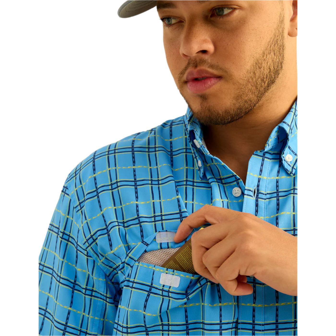Men's Huk Tide Point Short Sleeve Button-Down H1500220-420 - Crazy House Western Wear