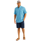 Men's Huk Tide Point Short Sleeve Button-Down H1500220-420 - Crazy House Western Wear