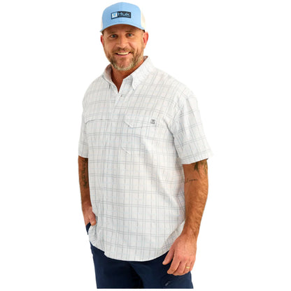 Men's Huk Tide Point Short Sleeve Button-Down H1500220-454