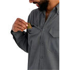 Men's Huk Tide Point Heathered Ripstop Button-Down H1500250-003 - Crazy House Western Wear
