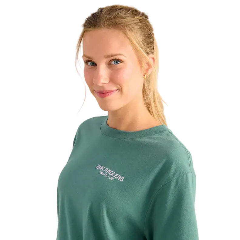 Women's Huk North Atlantic Coastal Club Oversized Tee H6100121-365