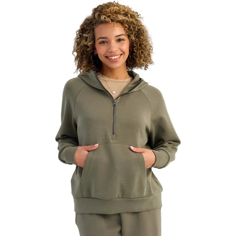 Women's Huk Bayside 1/2 Zip Hoodie H6130030-316