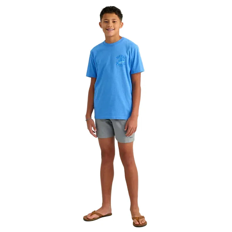 Boy's Huk Regatta Heather Huk'd On T-shirt H7100115-475