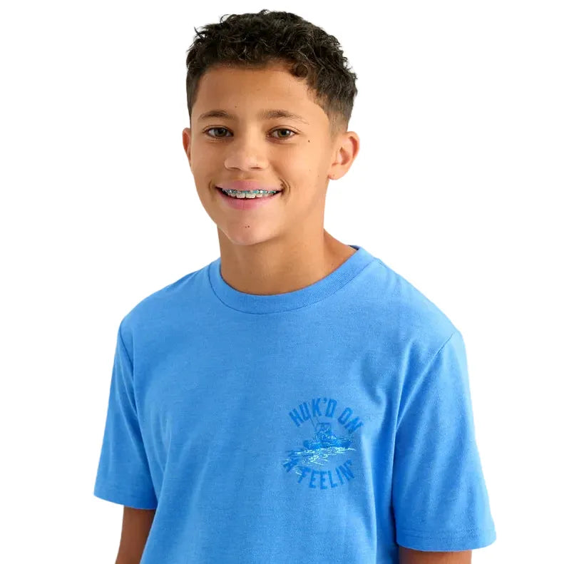 Boy's Huk Regatta Heather Huk'd On T-shirt H7100115-475