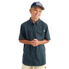 Boy's Huk Sea Storm Tide Point Short Sleeve Button Down Shirt H7150002-408