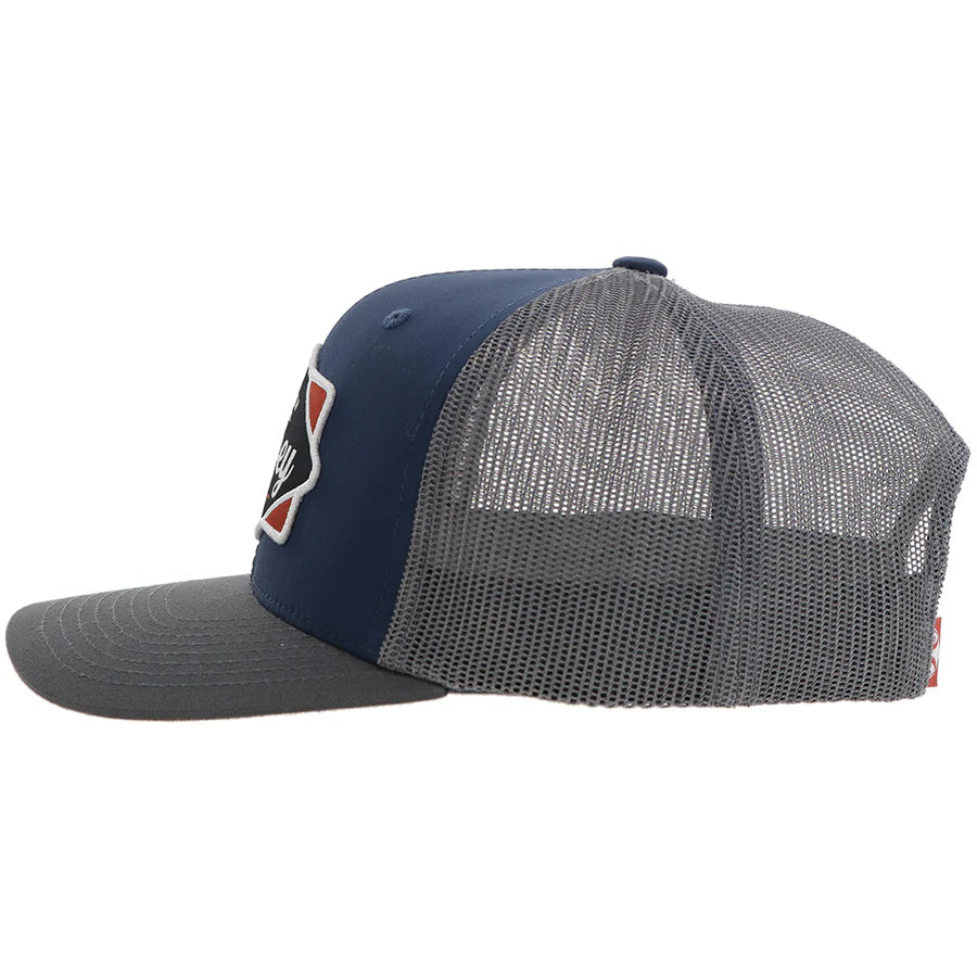 Men's Hooey "Diamond" Navy and Grey Cap 2422T-NVGY