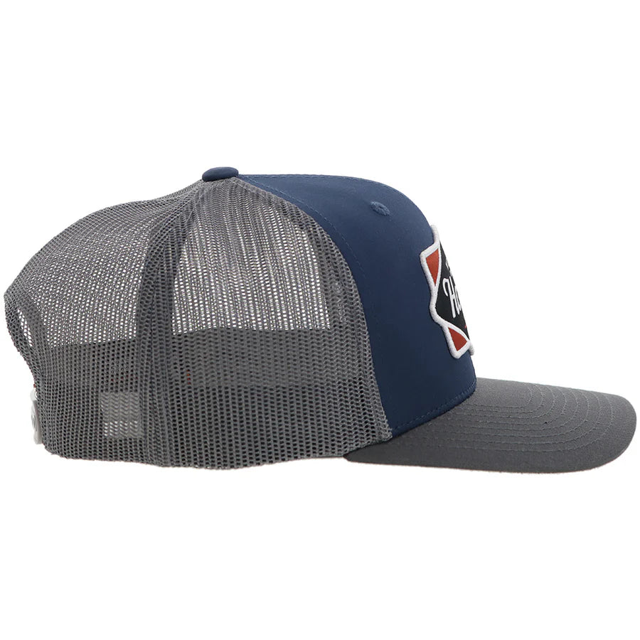 Men's Hooey "Diamond" Navy and Grey Cap 2422T-NVGY