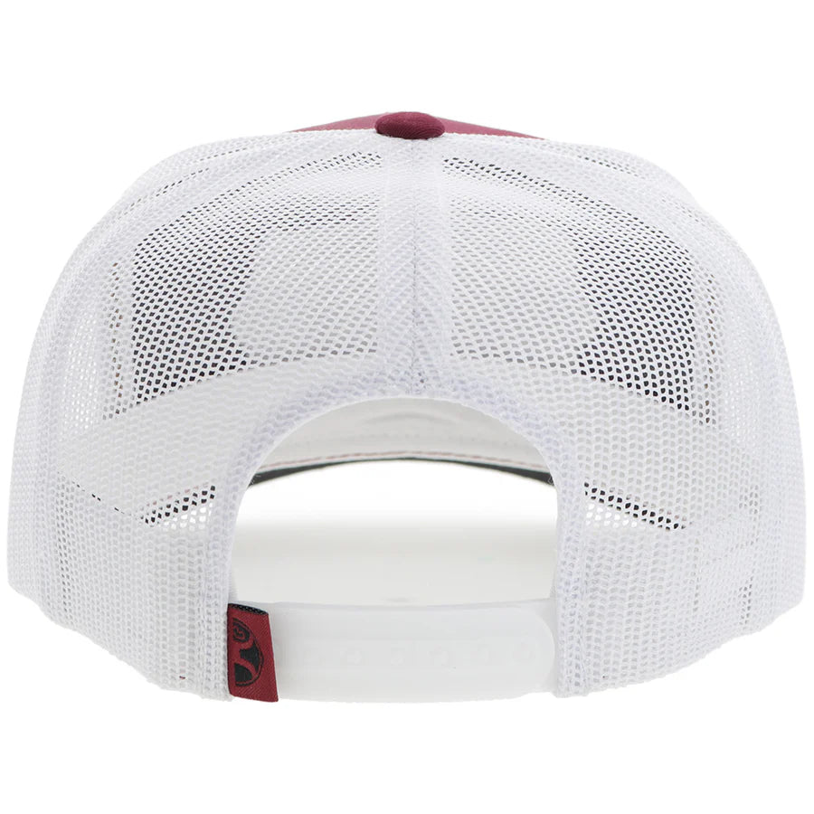 Hooey "Diamond" Red and White Cap with Black and Tan Patch 2422T-RDWH - Crazy House Western Wear