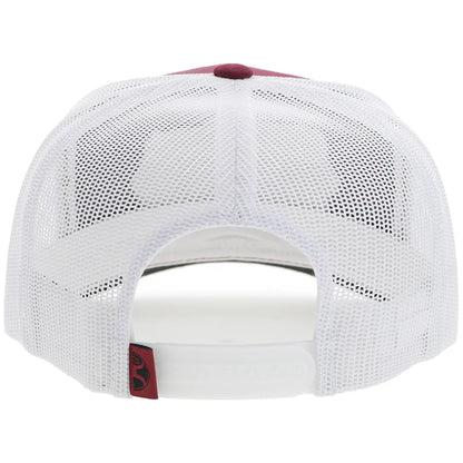 Hooey "Diamond" Red and White Cap with Black and Tan Patch 2422T-RDWH - Crazy House Western Wear