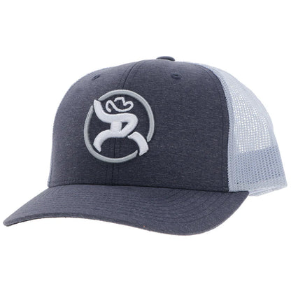 Men's Hooey "Strap" Roughy Hat Charcoal and White 4032T-CHWH - Crazy House Western Wear