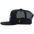 Men's Hooey "Loop" Hat Black with Turquoise & Orange Rectangle Patch 2559T-BK - Crazy House Western Wear