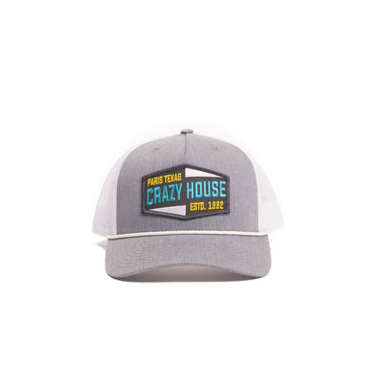 Crazy House Unisex Grey and White Snapback with est 1992 Patch - Crazy House Western Wear
