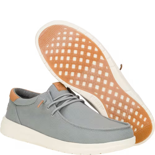 Men's Hey Dude Paul Canvas Monument Gray Casual Shoes 43151-1UM