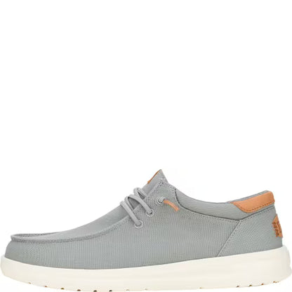 Men's Hey Dude Paul Canvas Monument Gray Casual Shoes 43151-1UM