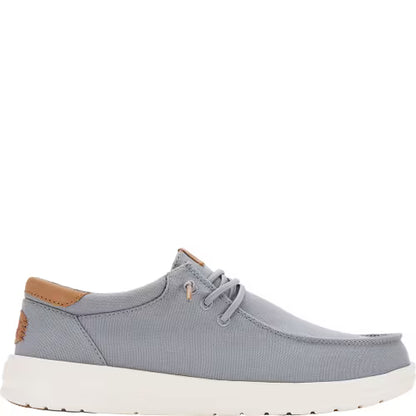 Men's Hey Dude Paul Canvas Monument Gray Casual Shoes 43151-1UM