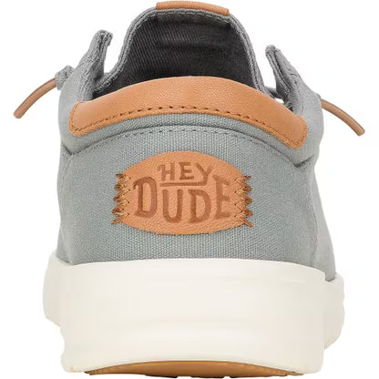 Men's Hey Dude Paul Canvas Monument Gray Casual Shoes 43151-1UM