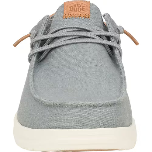 Men's Hey Dude Paul Canvas Monument Gray Casual Shoes 43151-1UM