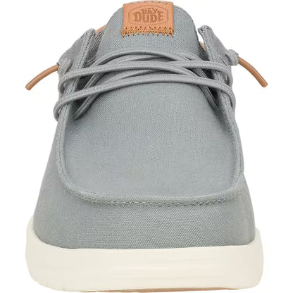 Men's Hey Dude Paul Canvas Monument Gray Casual Shoes 43151-1UM