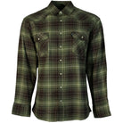 Men's Hooey Green and Brown Pearl Snap Flannel HF1004GRBR - Crazy House Western Wear