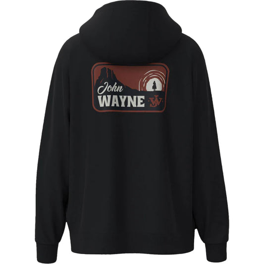 Men's Hooey "John Wayne" Black w/Red & White Logo Hoodie HH1381BK