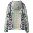 Women's Hooey "Mazatlan" Aztec/Cream with Half Zipper Pullover Hoodie HH2607AZCR