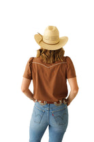 Howdy Hanny Women's Short Sleeve Pearl Snap Shirt