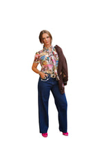 Howdy Hanny Women's Pink Out West Square Tie Top 